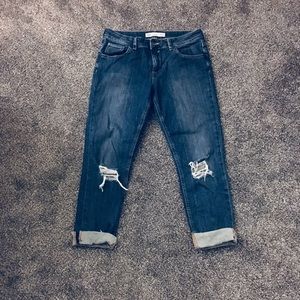 ASOS ripped girlfriend jeans